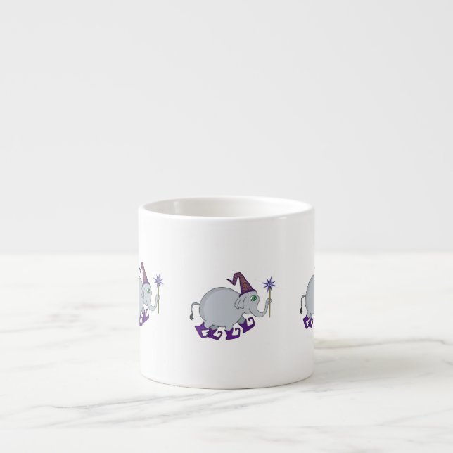 Taza De Espresso Wizard Elephant (Frente)