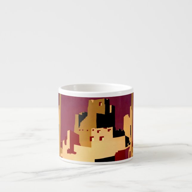 Taza De Espresso WPA del Suroeste del Pueblo WPA Nacional (Frente)