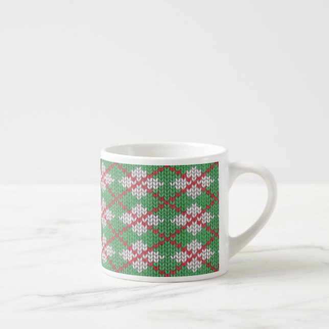 Taza De Espresso XMAS ARGYLE KNIT Espresso Cup (Derecha)