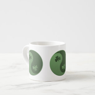 Taza De Espresso Yin Yang Shamrocks