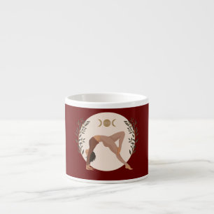 Taza De Espresso Yoga de meditación lunar 