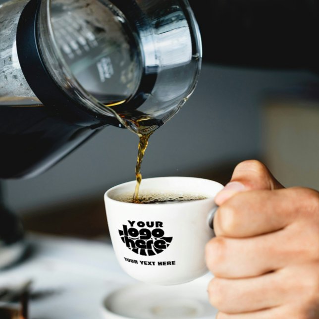 Taza De Espresso Your Logo Here Company Branded Business Coperate (Espresso Cup business branding logo corporate company promotional marketing your logo here Advertisi)