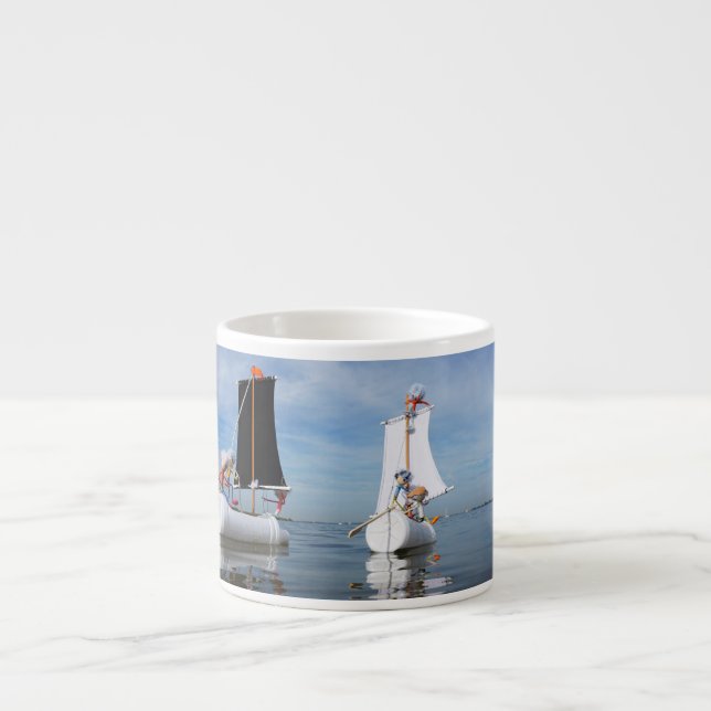 Taza De Espresso Zeilende Fubby's die op avontuur gaan. (Frente)
