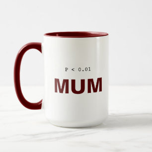 Taza de estadísticas de psicología divertida Mam