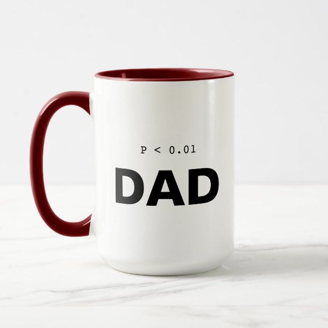 Taza de Estadísticas de Psicología | Papá Signific (Izquierda)