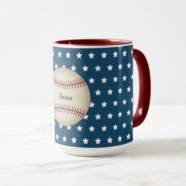Taza de estrellas de béisbol personalizadas (Anverso derecho)