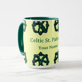 Taza de eternidad Emerald Heritage Celtic Knot