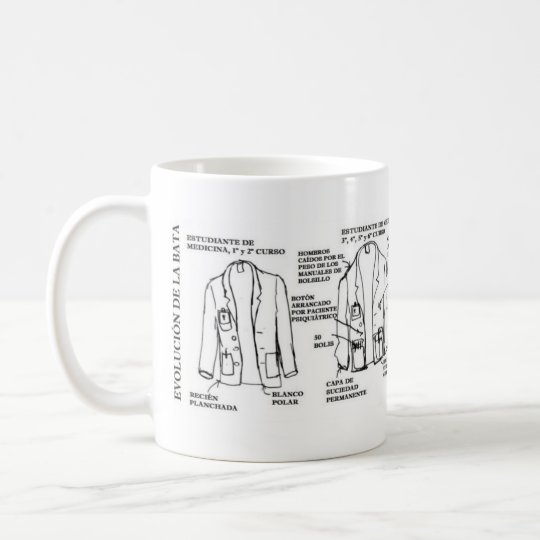 Taza de evolución de la bata de medico