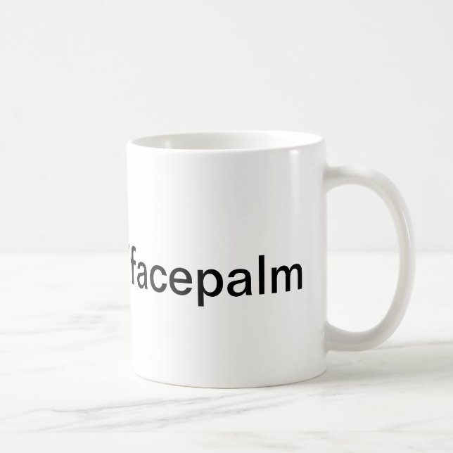 Taza de Facepalm (Derecha)