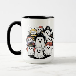 Taza de Fantasma Adorable para Café Espeluznante