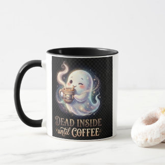 Taza de fantasma lindo muerto por dentro hasta que