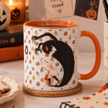 Taza de fantasma negro lindo y espeluznante | TAZA