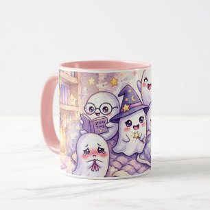 Taza de fantasmas mágicos lindos