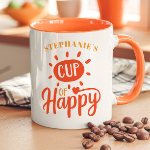Taza de Felicidad Personalizada Taza de Sol