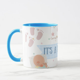 Taza de Felicidades por un Bebé Niño