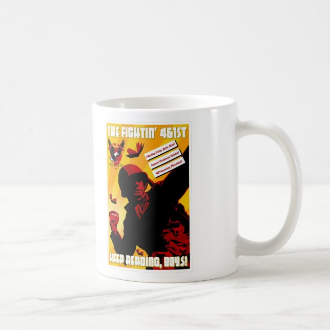 Taza de "Fightin 461o" de las fronteras (Derecha)