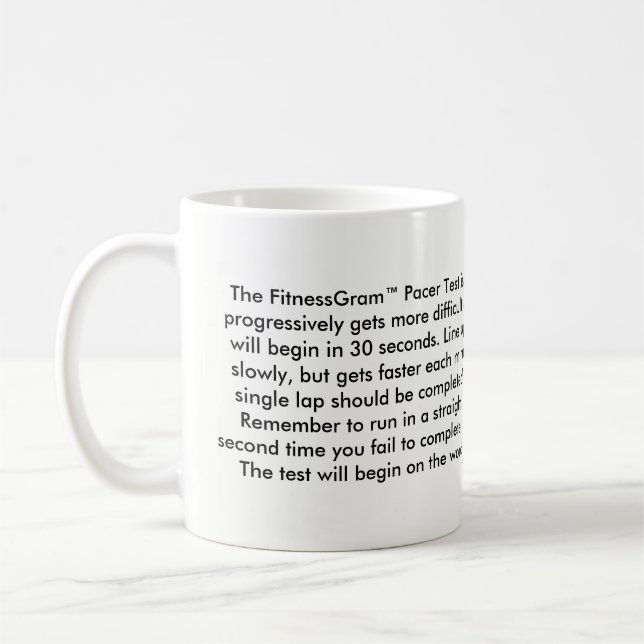 Taza de FitnessGram (Izquierda)