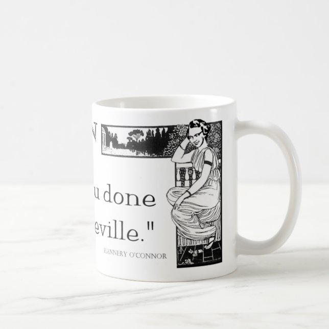 Taza de Flannery O'Connor "cuando en Roma" (Derecha)