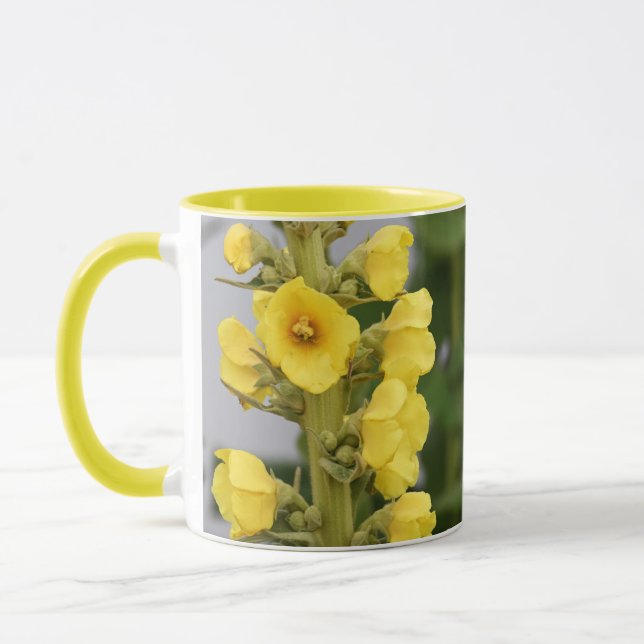 Taza de flores amarillas (Izquierda)