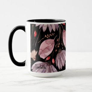 Taza de flores de loto lavanda