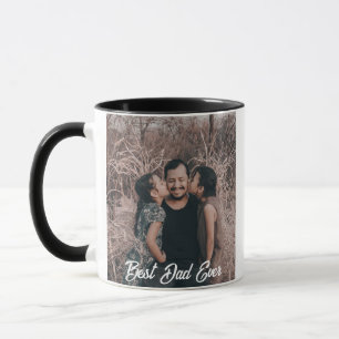Taza De Foto Completa Del Mejor Papá - Personaliza