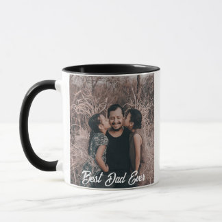 Taza De Foto Completa Del Mejor Papá - Personaliza