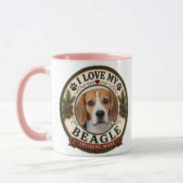 Taza De Foto De Mascota Personalizada Amo A Mi Bea
