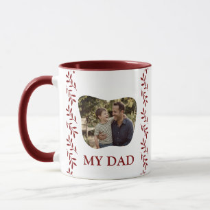 Taza de Foto del Día del Padre Elegante Esmeralda 