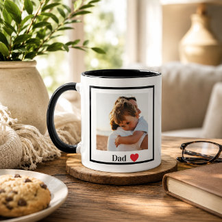 Taza de foto personalizada para papá