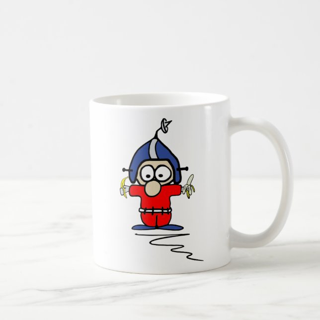 Taza de Fred Pinsocket 2-Sided (Blanca-l) (Derecha)