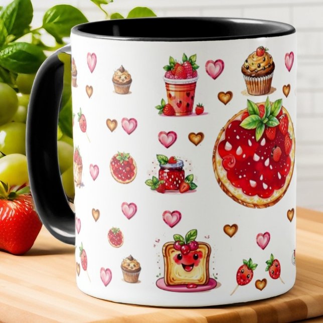 Taza 💗 de fresa fina 🍓 🥨 (Subido por el creador)