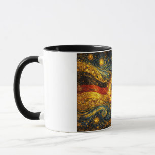 Taza de fútbol Noche estrellada Copa Mundial 2026
