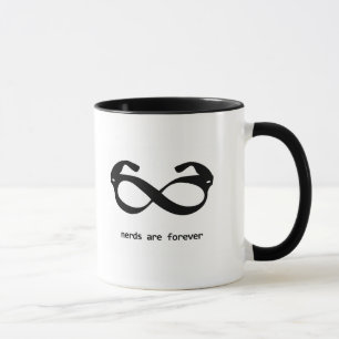 taza de gafas de nerd