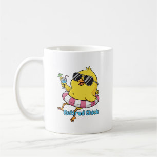 Taza de gallina jubilada • Tazas divertidas para l