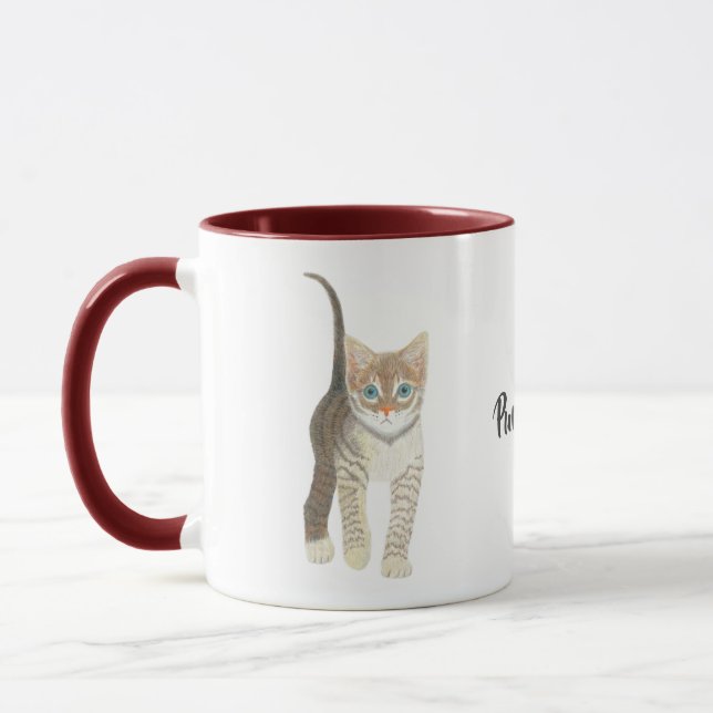 Taza de gatito atigrado perfecto (Izquierda)