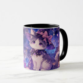 Taza de Gatito Bruja Adorable