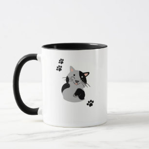 Taza de gato adorable