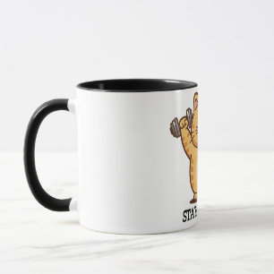 Taza de gato afortunado Stay Strong - Cawaii inspi
