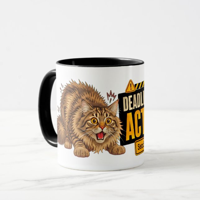 Taza de gato con modo de plazo activado - Gif dive (Anverso izquierdo)
