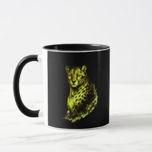 Taza de gato con poder silencioso   Arte de fauna 
