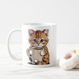 Taza de gato de café ☕🐱 – Gato lindo con diseño d