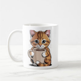 Taza de gato de café ☕🐱 – Gato lindo con diseño d