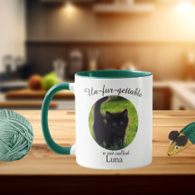 Taza de gato de foto personalizada inolvidable