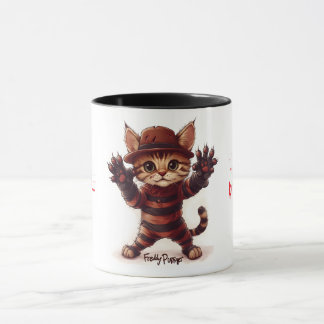 Taza de gato de Halloween de Freddy Purrger