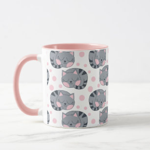 Taza de gato dormido