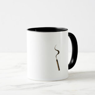 Taza de gato gánster estilizada