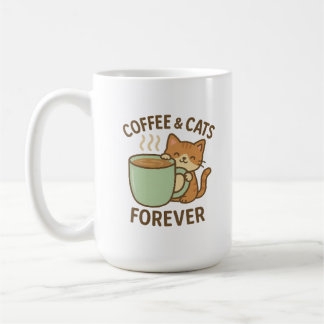 Taza de gato linda para siempre: café y gatos ☕🐾