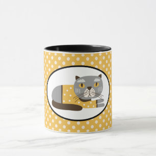Taza de gato lindo
