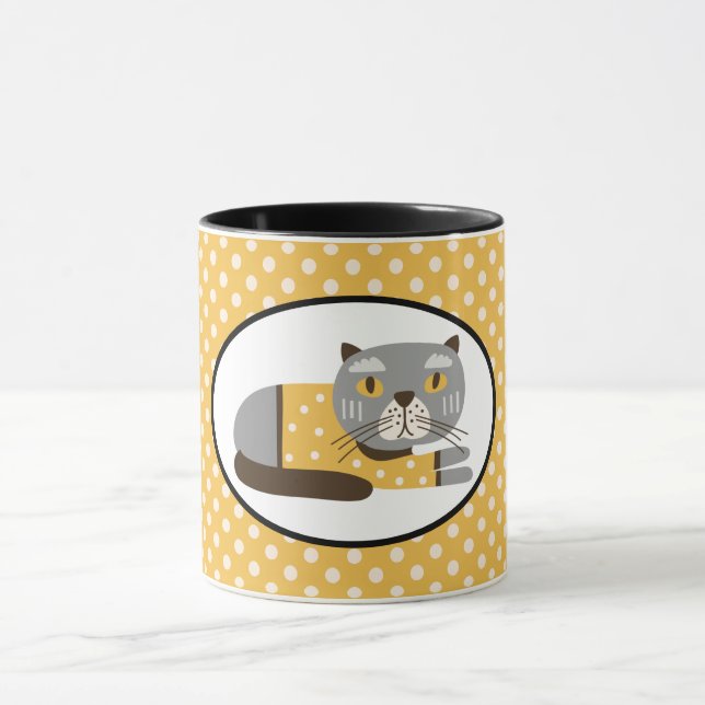 Taza de gato lindo (Centro)
