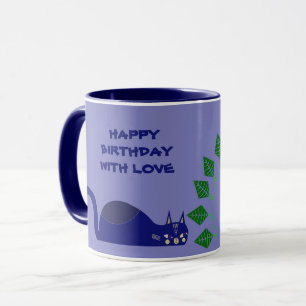 TAZA DE GATO PARA CUMPLEAÑOS